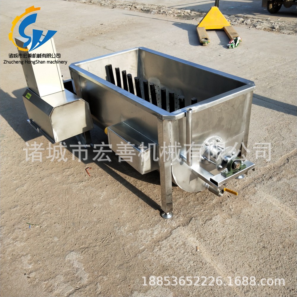 厂家供应鸡鸭烫毛池自动控温 小型打毛机 全自动家禽浸烫池机械