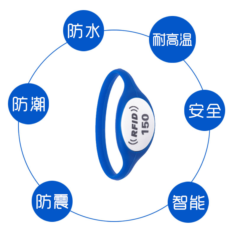 桑拿会所健身房足浴洗浴游乐场rfid硅胶手环手牌nfc腕带织带卡厂