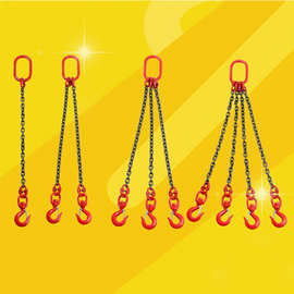美式吊钩 起重链条吊具2-70吨 G80级高强度锰钢成套 组合吊索具