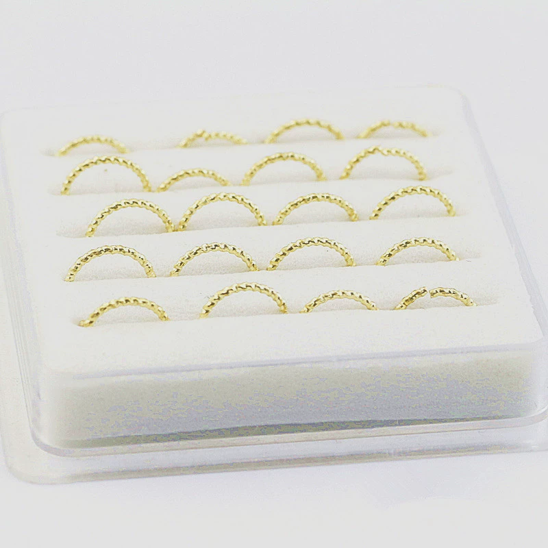 Европа и США Новый прокол Золотой Нос ногтей твист Золотой Серебряный Нос кольцо трансграничной унисекс