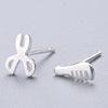 Universal earrings, silver needle, simple and elegant design, silver 925 sample