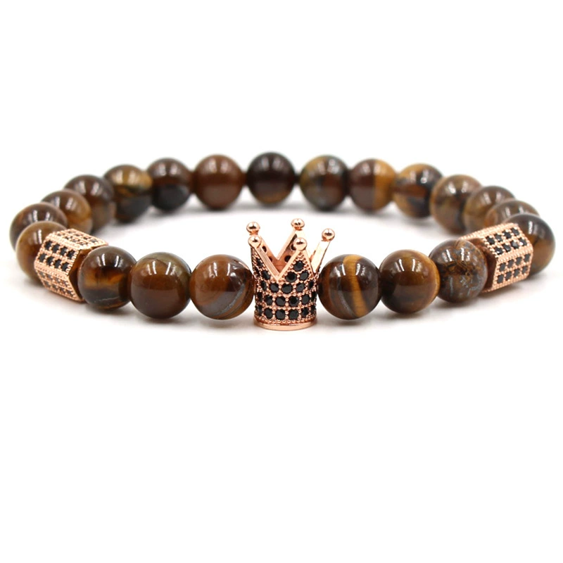 Golden black zirconium, elastic bracelet, Aliexpress, micro incrustation, pink gold