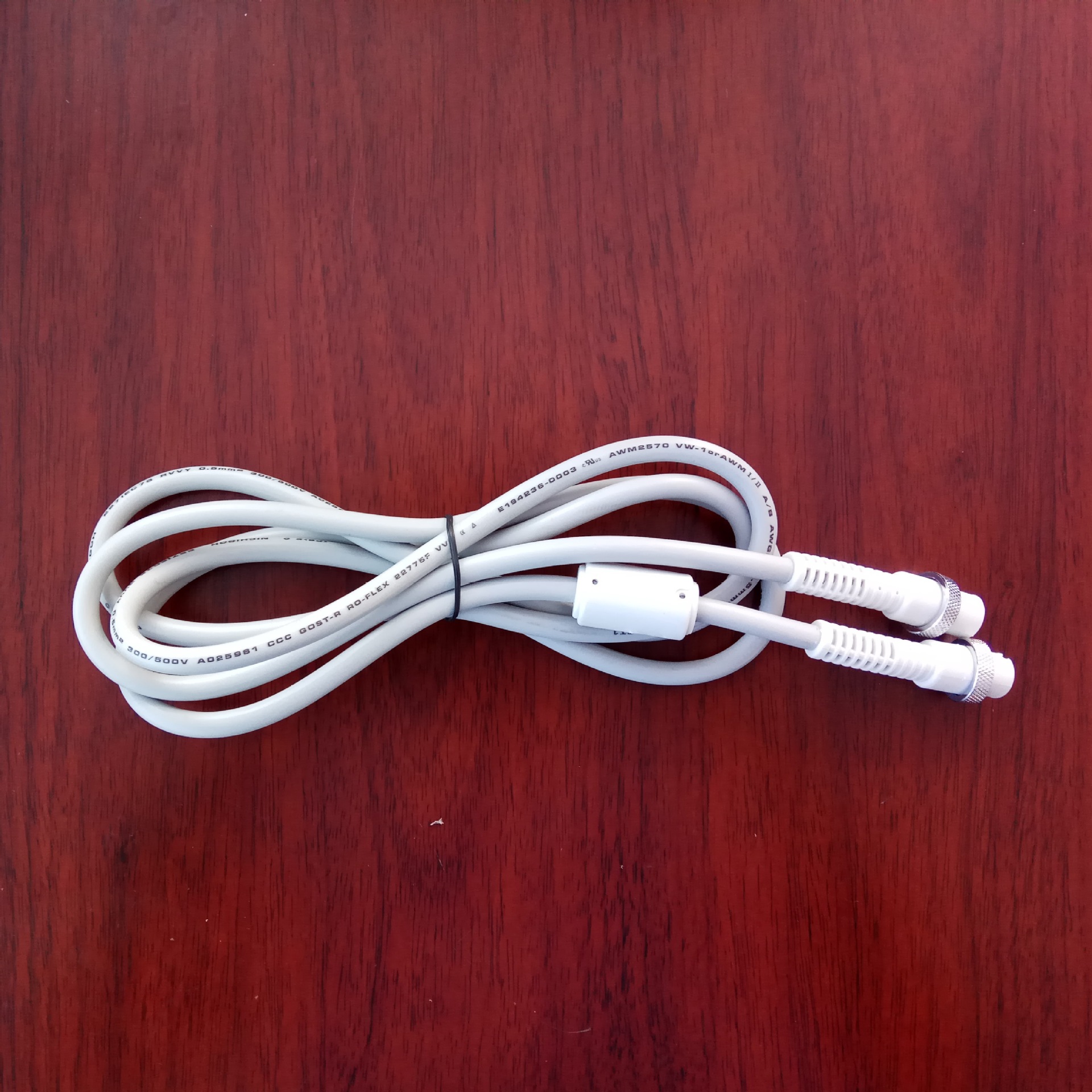 适配HIOS好握速CL-3000电批连接线|好握速5芯折白色电批电源线