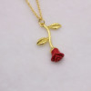Fashionable red pendant, necklace, chain for St. Valentine's Day, Korean style, three colors, Birthday gift