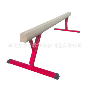 儿童训练器材鹿皮绒平衡木可调节成人平衡木快乐体操木质平衡木
