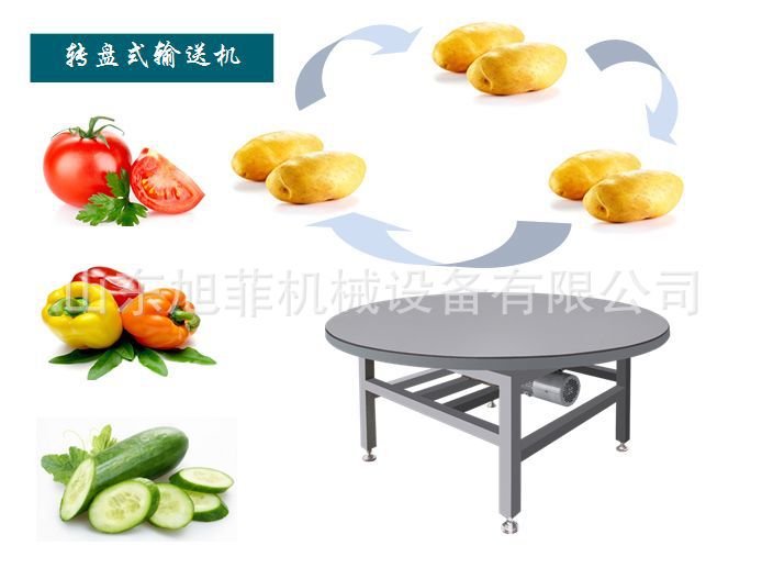转盘式输送机/净菜加工缓冲圆盘操作台