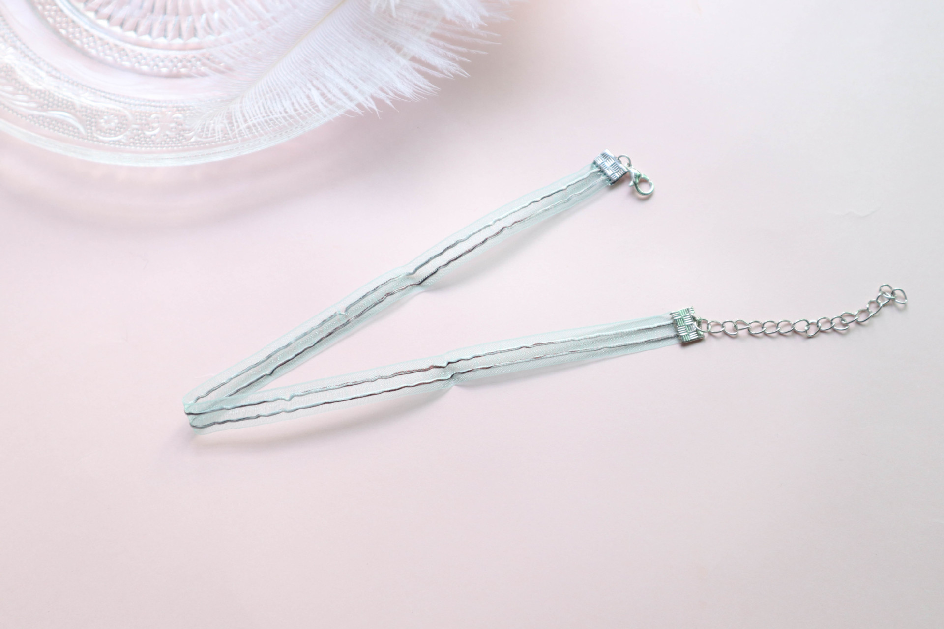 75K405-薄荷绿双线