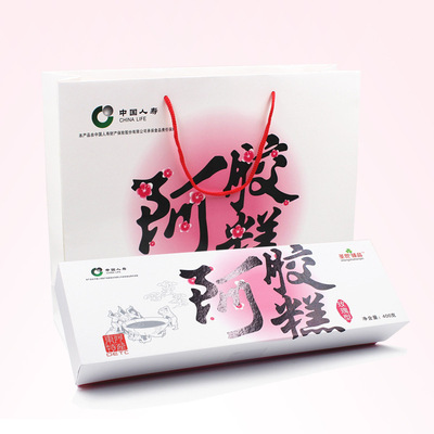 阿胶糕 阿胶糕玫瑰型阿胶糕山东阿胶固元膏礼盒装400g批发代理|ms