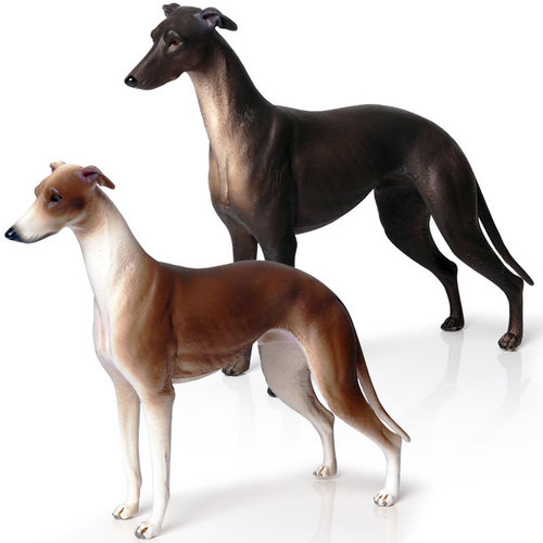 Simulated static solid wild animal dog model Greyhound Greyhound hunting dog pet dog children's toy figure