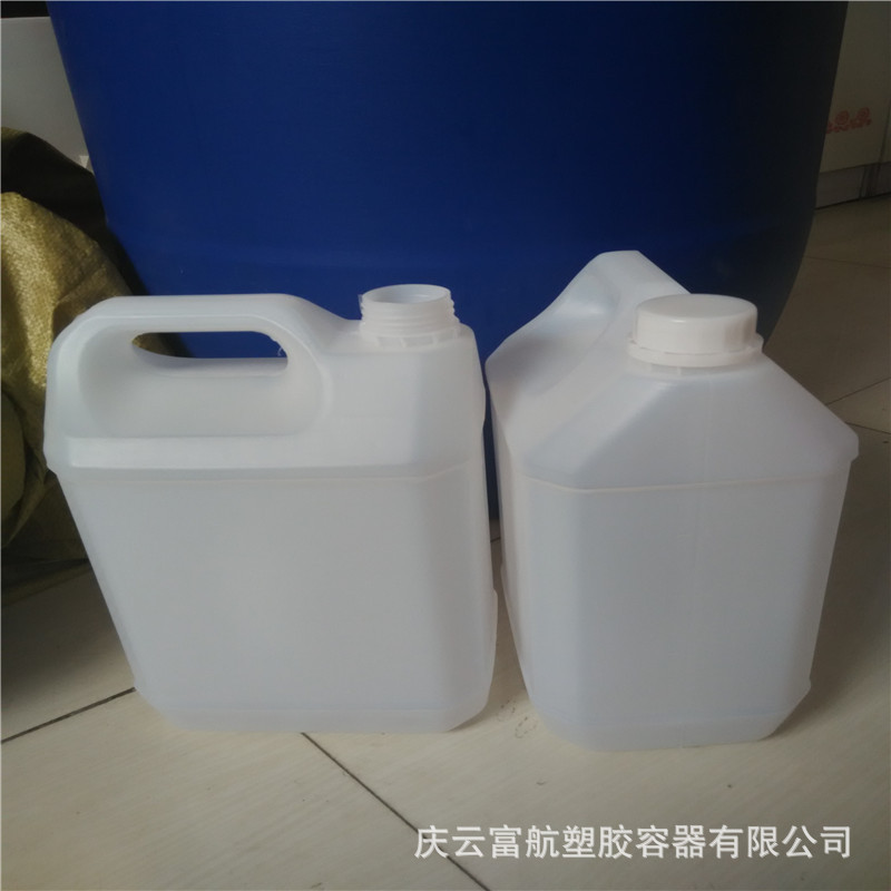 山东临沂6kg扁方塑料桶 6L塑料罐图片