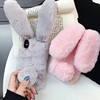 Apple, plush keep warm phone case, rabbit, iphone13, protective case, 12promax