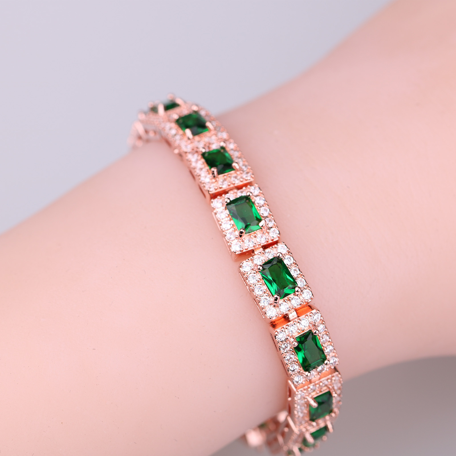 Zircon Link Bracelet For Women Starry Sky Style Diamond Bangle_voghion.com