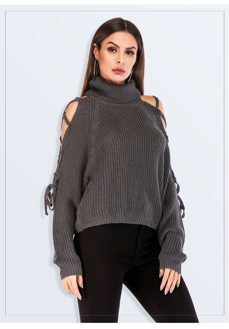  women s sexy strapless sweater NSYH7455