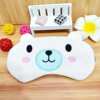 Cartoon plush night sleep mask, airplane for traveling, gel, Korean style, eyes protection