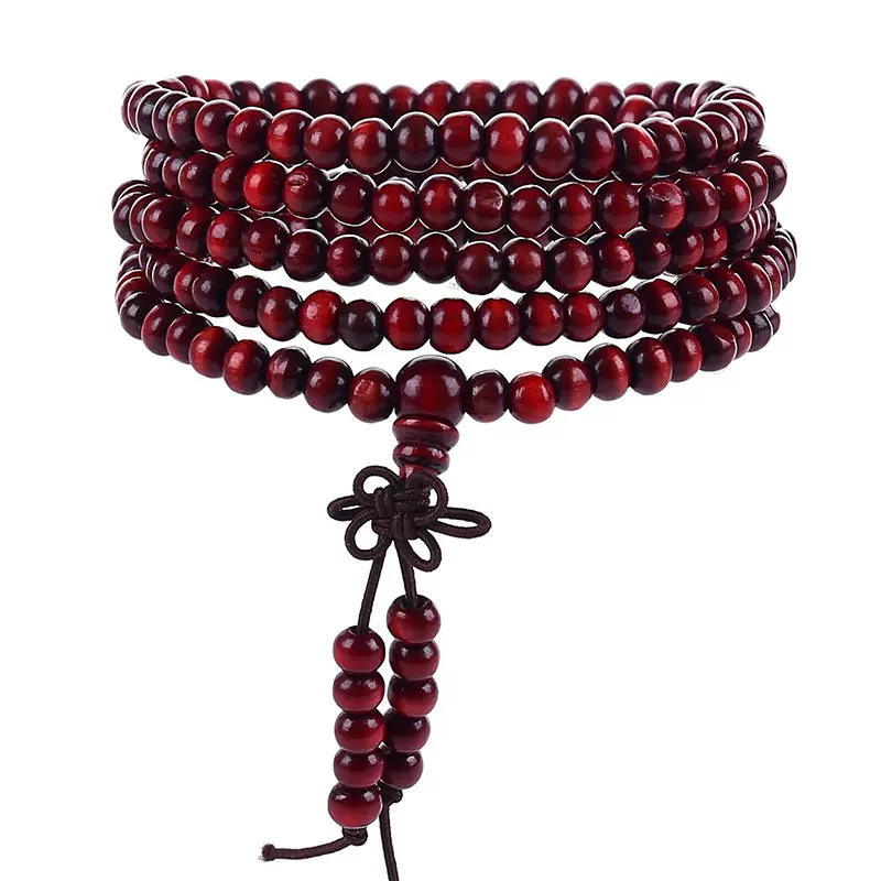 批发爆款促销礼品佛珠手串热销檀木多圈男女手串批发地摊夜市货源