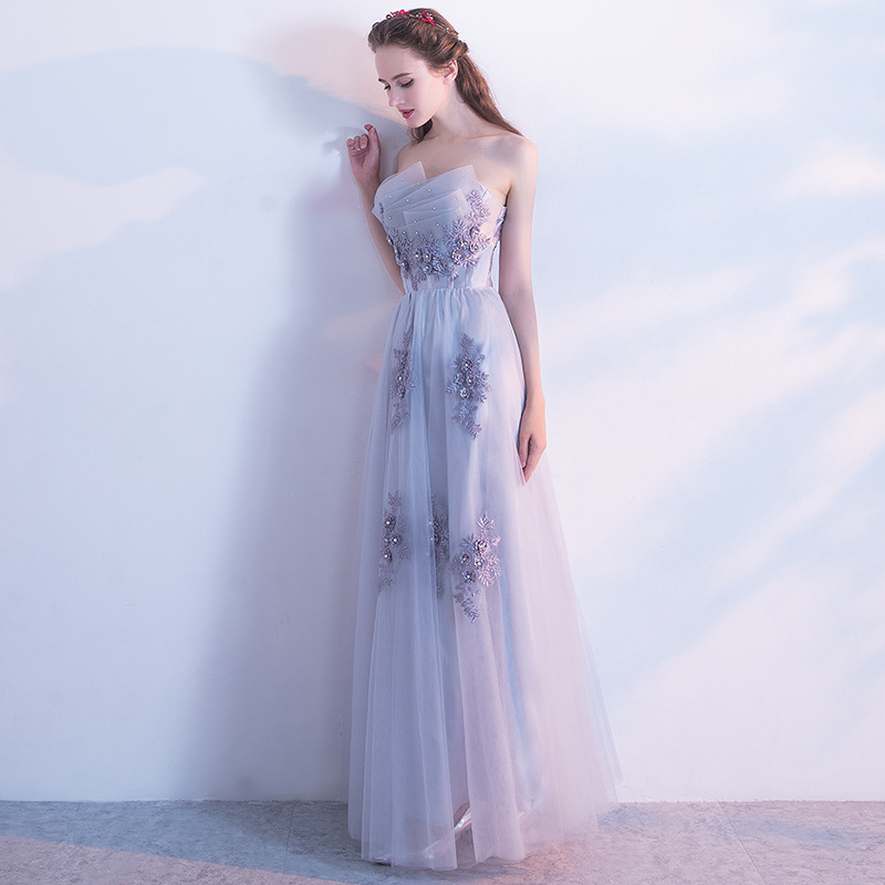Vestido de noche para mujer, modelo nuevo de verano 2026 para anfitriona de reunión anual, elegante y distinguido, estilo largo y ajustado que estiliza la figura.