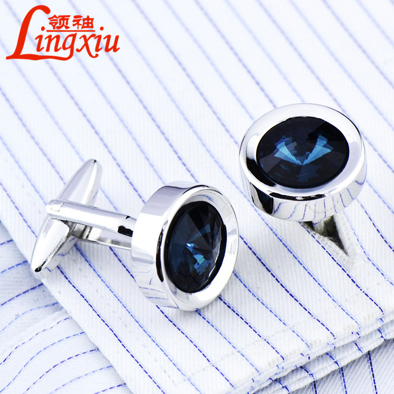 cufflinks zircon crystal French xiukou F...