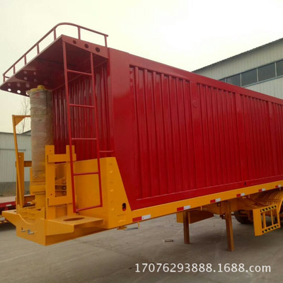 库存平板后翻自卸半挂车处理 轻型后翻自卸半挂车 侧翻自卸半挂车|ms