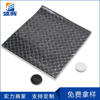 厂家定制背胶黑色透明硅胶脚垫防水密封垫圆形方形自粘硅胶垫片|ms