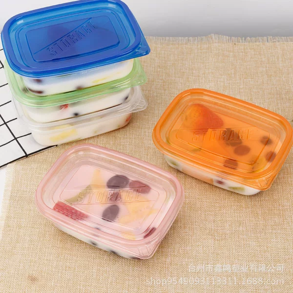483ml Disposable Rectangular Baking Dessert Packing Box Fruit Fishing Melaleuca Cake Soybean Milk Box Takeaway Box