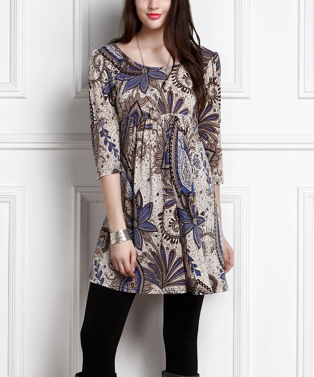 Floral Print A Line Dress 3 4 Sleeve Spring Style Casual Wear Wholesale Available fast shipping