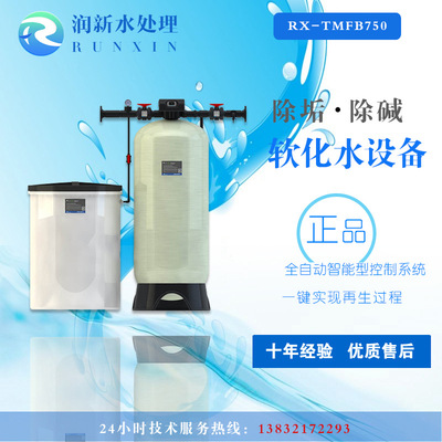 润新10吨/小时 双阀双罐全自动软化水设备 离子交换设备 软水器|ru