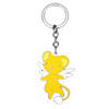 Cartoon cute metal keychain, pendant, Japanese and Korean