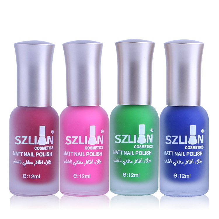 美甲产品磨砂指甲油持久不可剥 快干哑光雾面12ml美甲油厂家直销|ms