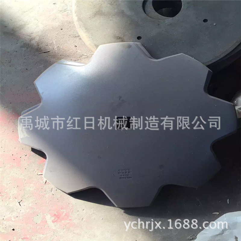 重耙配件锰钢耙片 圆盘犁片出口 犁片 锰钢耙片  660*6耙片