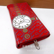 热销新款 韩国可爱卡通小熊 可菲熊女士钱包 钱夹 多款红色卡通