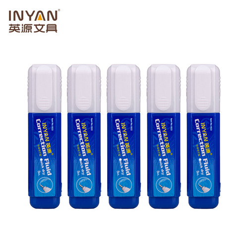 Yingyuan CP-1622 Office Correction Fluid Blue Conventional Simple Large Capacity Steel Head Correction Fluid Stationery Wholesale