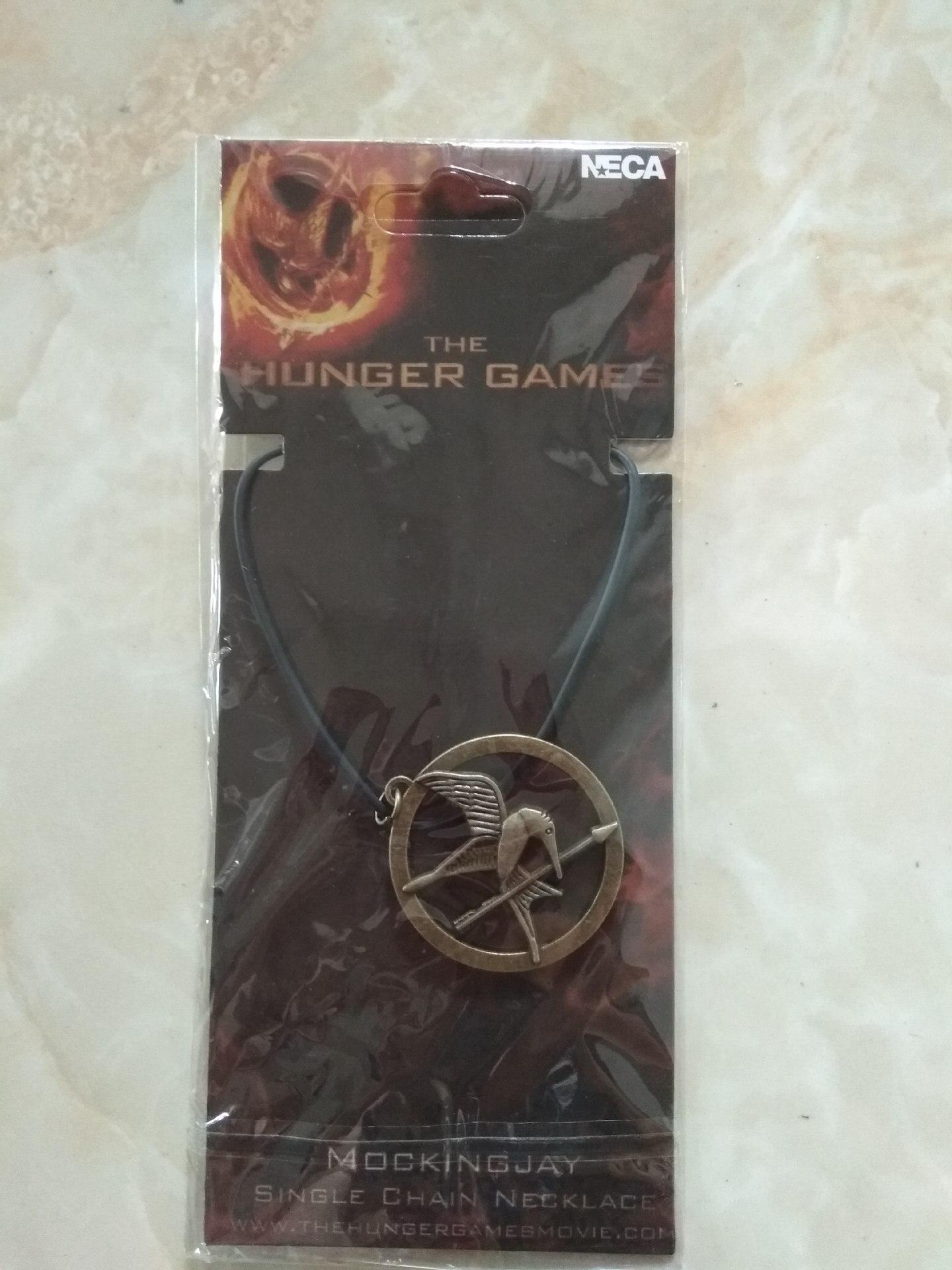 Original packing hunger games Hunger game Ridicule Pendant Necklace Ancient bronze sweater Necklace