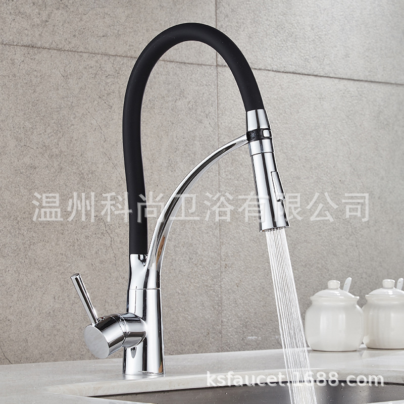 Color tube spring multifunctional kitchen faucet vegetable basin sink faucet bathroom cross-border foreign trade wholesale