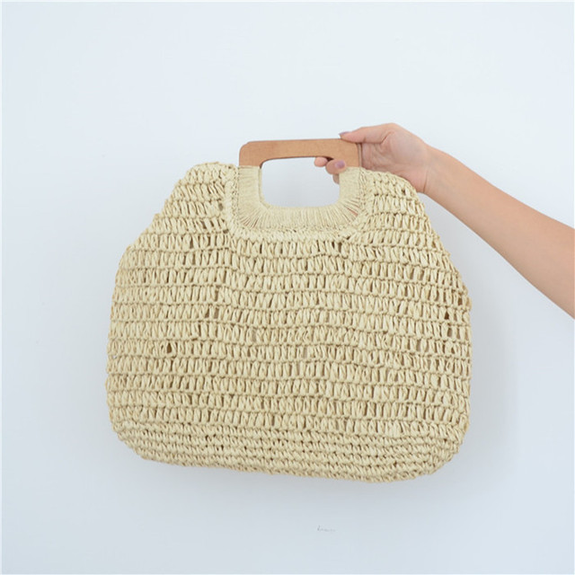 New inswind handmade straw bags lady summer retro beach baolaizhou factory direct sales