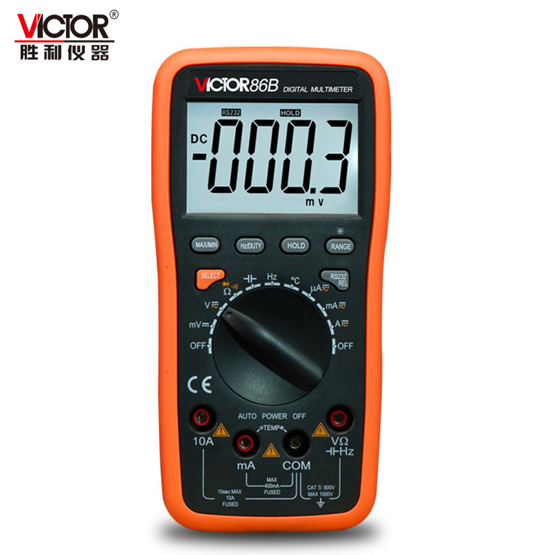VC86B数字万用表 高精度自动档USB电脑接口防烧表