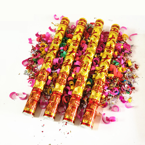 Manufacturer wholesales hand-held salutes, wedding opening ceremony flowers, celebration fireworks tubes, hand-twisted spray tubes, fireworks cannons