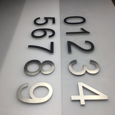 厂家现货直销酒店门牌 不锈钢数字号码金属标识 立体数字门牌号码|ru