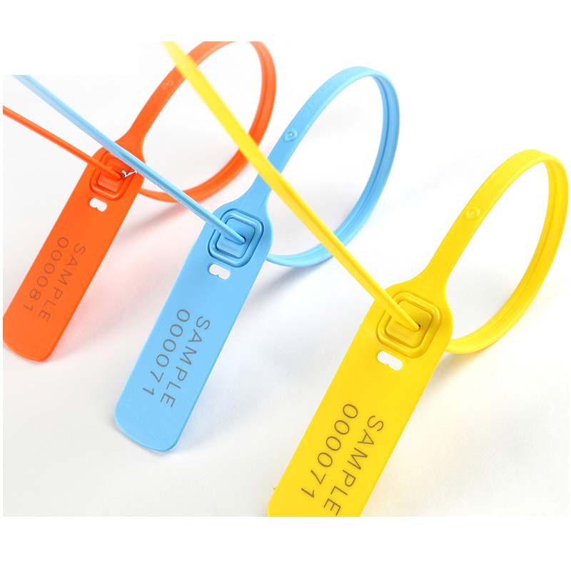 抽紧式 塑料封条 塑料封签编织袋封条 邮政运输封条 物流封签