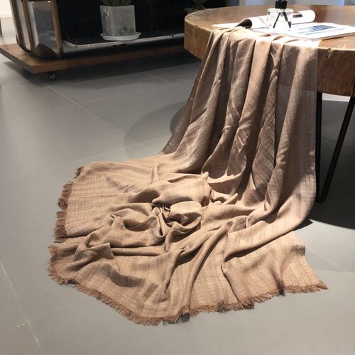 Spring and Autumn New Literary Cotton and Linen Scarf for Women Solid Color Cross-border International Trade Scarf for Men and Women Head Scarf