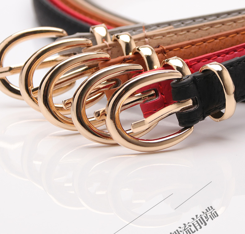 Korean Style Buckle Thin Belt Wholesale display picture 1