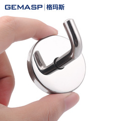 Stainless steel hook wardrobe hook wall metal coat hook hanging clothes hook single kitchen bathroom hook dressing room