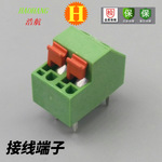 供应弹簧式接线端子DG237绿色二位