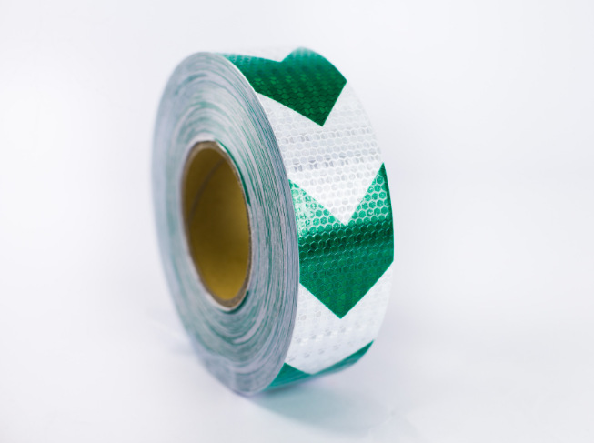 反光膜材料黑黄交通箭头车辆导向反光条 汽车车身反光贴45m