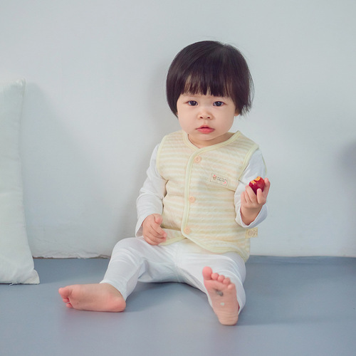 Children's cotton vests, colorful cotton cotton vests for boys and girls, warm vests, newborn vests, spring, autumn and winter manufacturers' supply