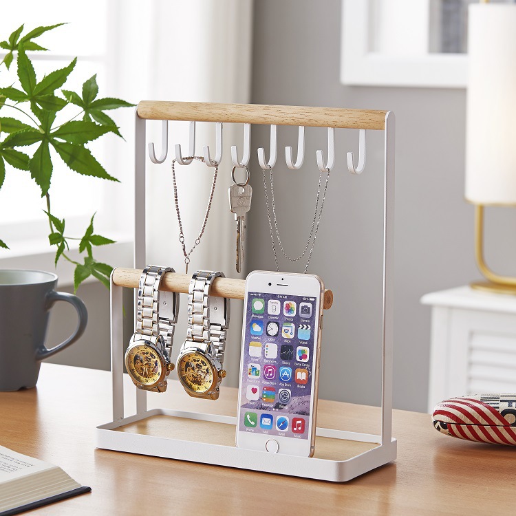 Manufactor Direct selling Japanese jewelry Storage rack desktop Arrangement Makeup Supplies Storage Exhibition Shelf Hooks Jewelry rack