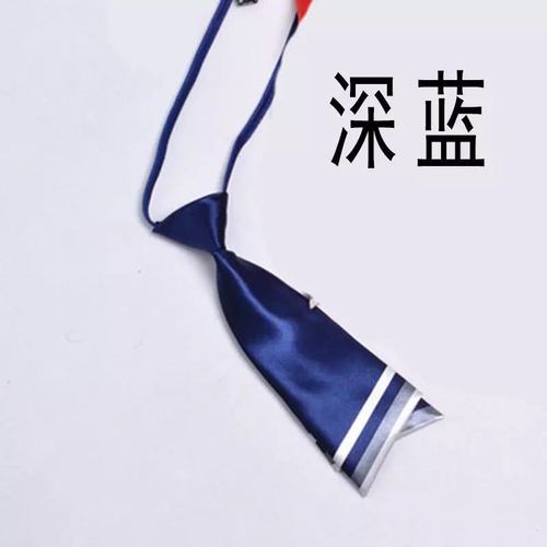 Sailor Dance Korean style double-layered knife-shaped tie small suit accessories square dance team dance performance multi-color small bow tie