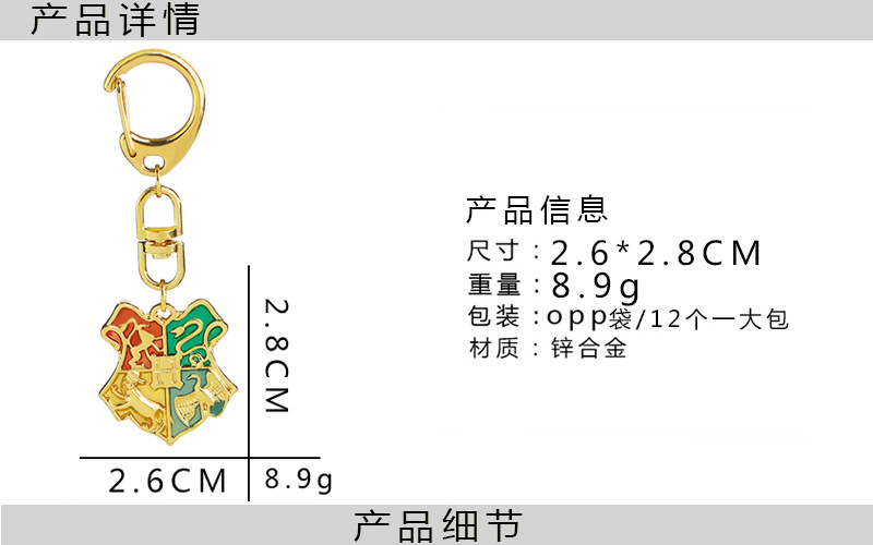 10g Weight Keychain Classification Alloy Material Printing Pattern Gold, Silver Color Fashion Simple New  Keychain Wholesale 无