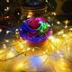 LED copper wire light string starry string lights color electronic light button copper wire lamp room wedding holiday decoration star