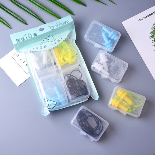 Christmas tree-shaped soundproof and anti-noise earplugs mute earplugs for men and women learning to sleep and swim with wired earplugs 91005