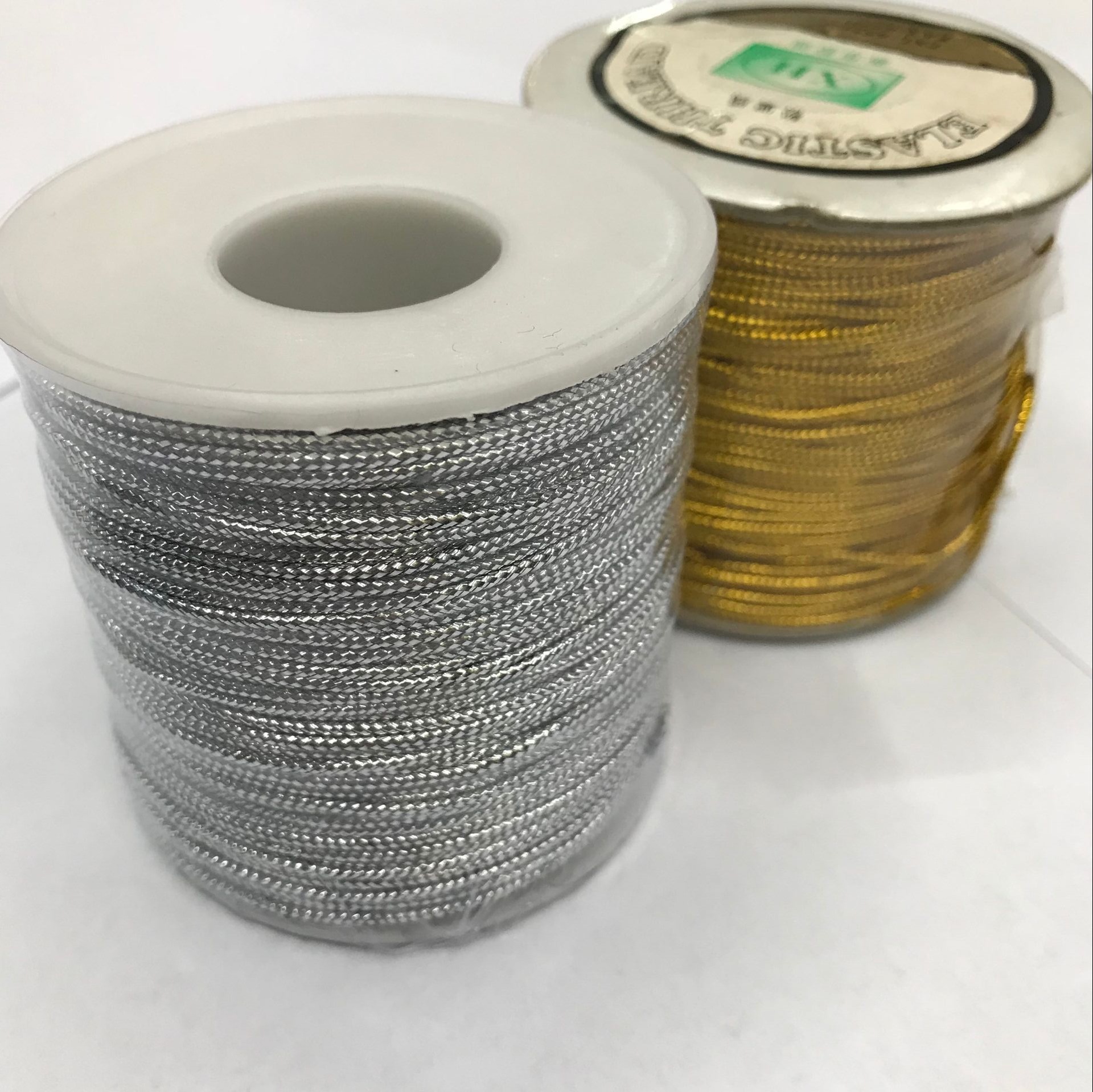 direct deal supply 1.5mm Elastic force Gold and silver Tag rope,Tag line,Gift Tag